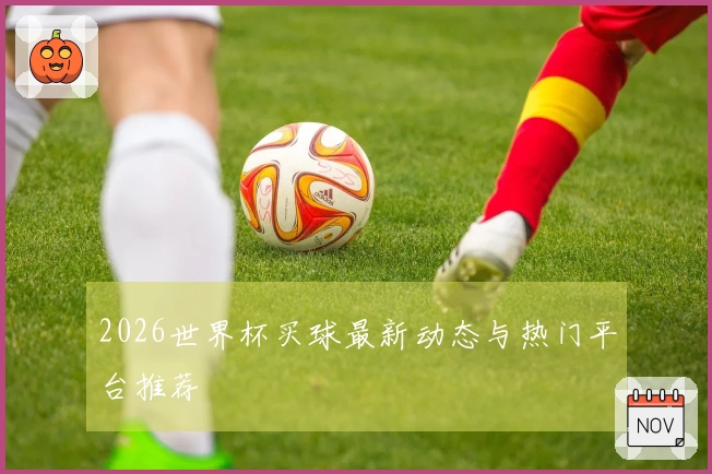 2026世界杯买球最新动态与热门平台推荐